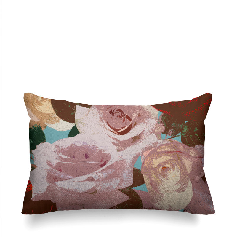 Housse et insert de coussin pour l'extérieur Fleur