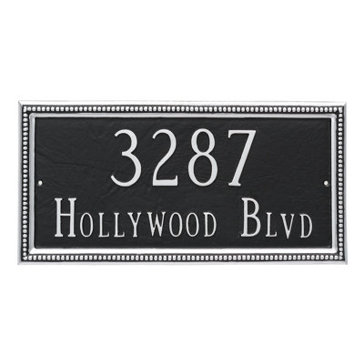 Verona 2-Line Wall Address Plaque