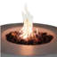 Foyer de table d'extérieur au propane / gaz naturel en béton renforcé de fibres de H 11 po x l 30 po avec couvercle