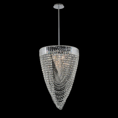 Lustre en chrome / transparent Mira Allegri