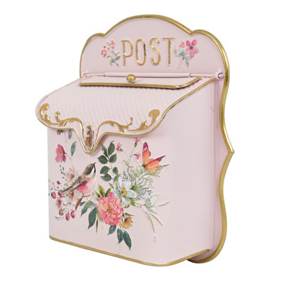 Vintage Wall Mount Mailbox for Home Outside  Metal Door Mailbox Antique Style Nostalgic Charm Home Decor Garden Farmhouse Cottage Decor