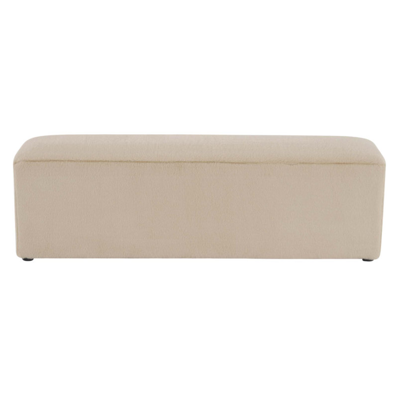 Repose-pieds moelleux et confortable Almond, Amande