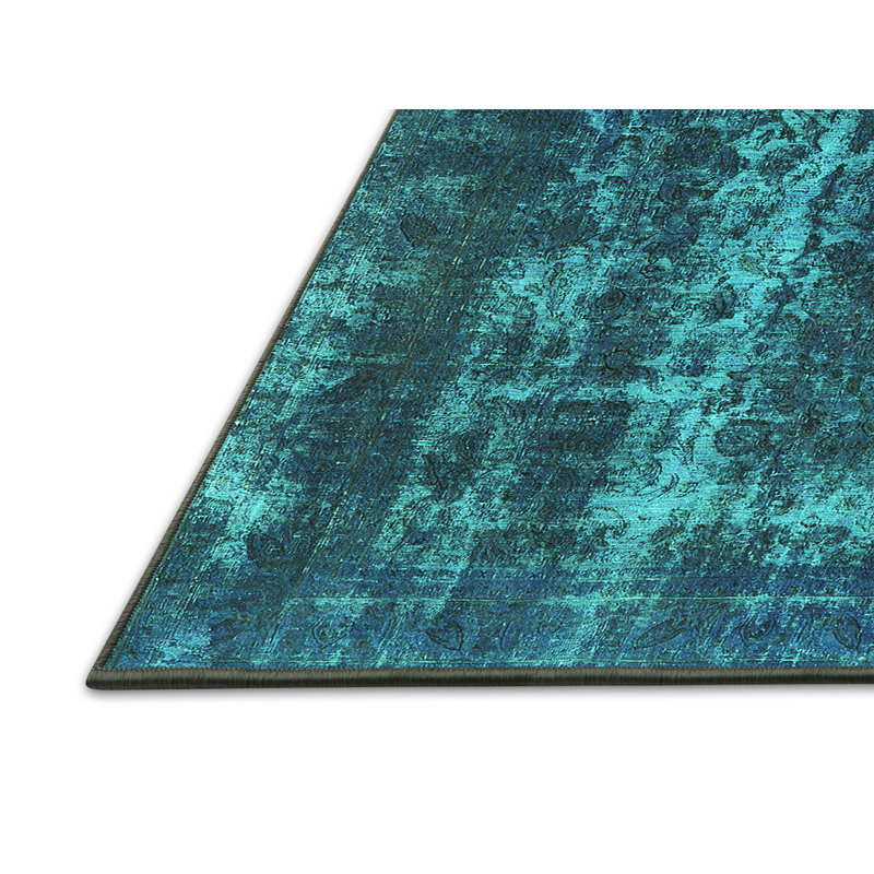 Tapis oriental en laine / polyester tissé à la machine Consandra, Rectangle 8 pi x 10 pi