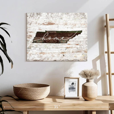 Tennessee Home Map, reproduction sur toile