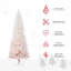 Arbre de Noël artificiel avec base en acier