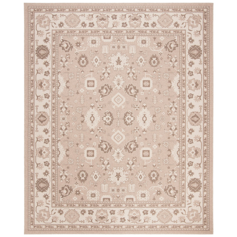 Tapis oriental beige Varya, Rectangle 5 pi 1 po x 7 pi 6 po