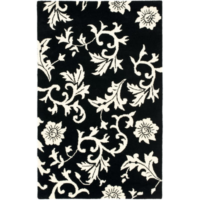 Tapis floral en laine touffeté à la main Cola Soho