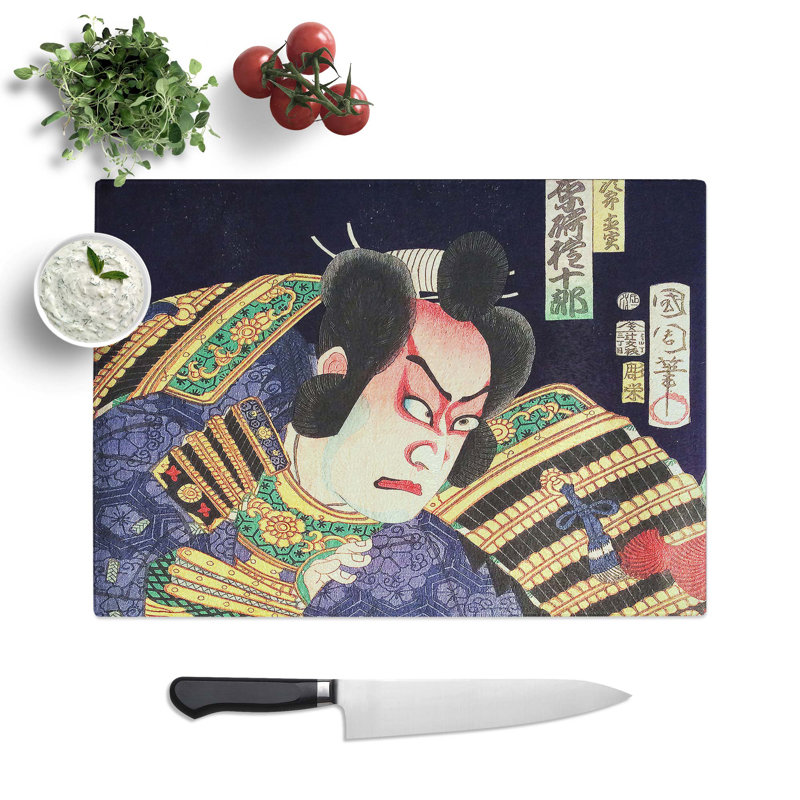 Tempered Glass an Actors Portrait Chopping Board, 39 cm W x 28.5 cm L