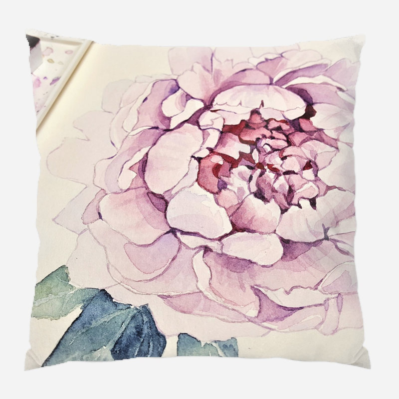 Coussin décoratif art Lanny, Microsuède, Intérieur