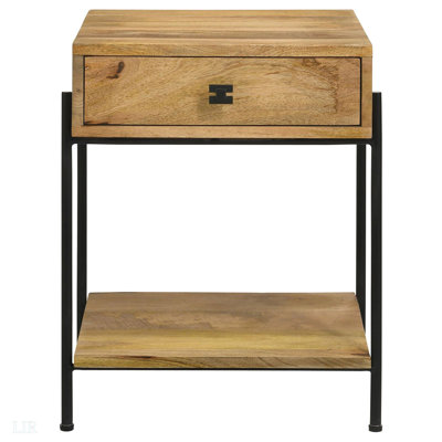 1-Drawer Accent Table With Bottom Shelf