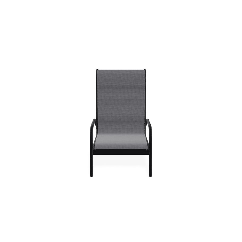 Gardenella Patio Chair, Augustine Pewter, Black