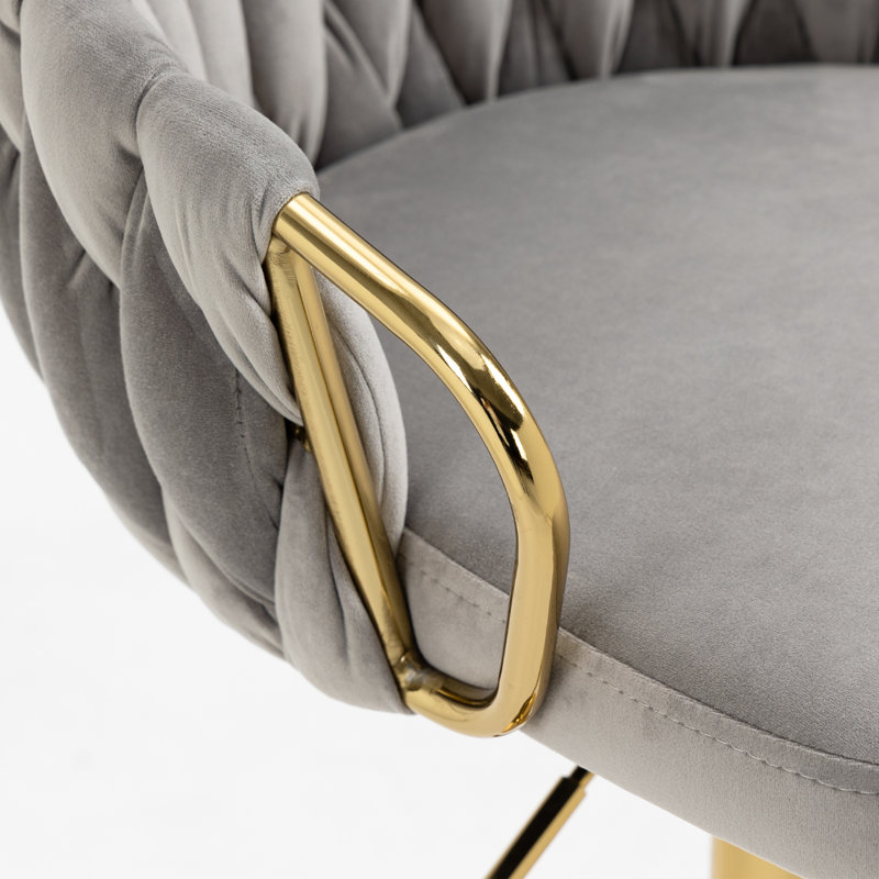 Tabouret de comptoir à hauteur réglable Ginko (ensemble de 2), Gris