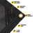 7 ft. X 18 ft. 250 GSM 7.5 OZ Heavy Duty Mesh Tarp, UV Resistant-102516648