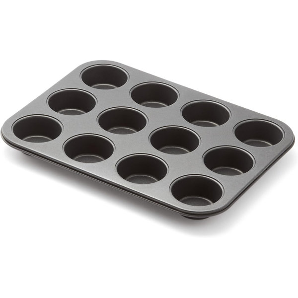Caraway Non-Toxic Ceramic Muffin Pan Set – 2x 6-Cup & 1x 12-Cup, PTFE/PFOA Free, Oven Safe To 550°F