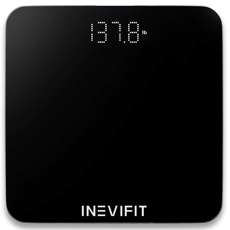 INEVIFIT Digital Bathroom Scale, Black
