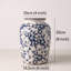 Cleto Handmade Ceramic Blue and White Porcelain Ceramic Table Vase-1185085384