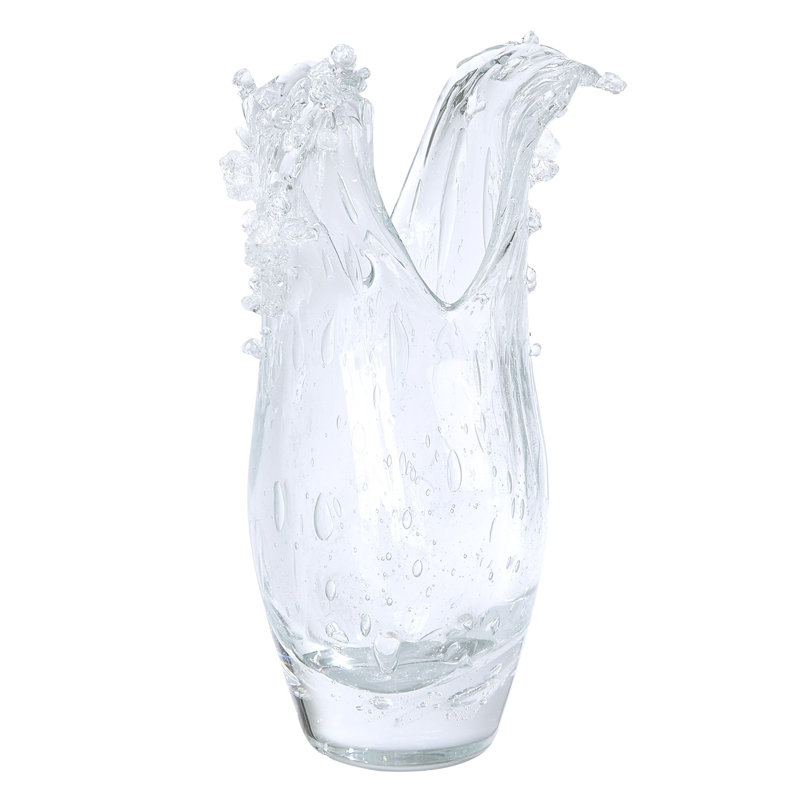 Handmade Glass Table Vase, Clear