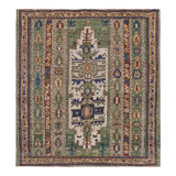 Burano Hand Knotted Wool Geometric Area Rug