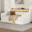 Lit de jour simple rembourré avec lumières DEL Wingo-696835060