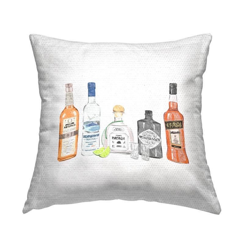 Housse et insert de coussin décoratif carré en polyester pour l'intérieur et l'extérieur