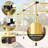 DIY Pergola Kit, Pergola Brackets with 3-Way & 4-Way Corner Brackets and Post Base for 4" x 4" (Actual 3.6" x 3.6") Lumber, 12 PCS Includes Screws
