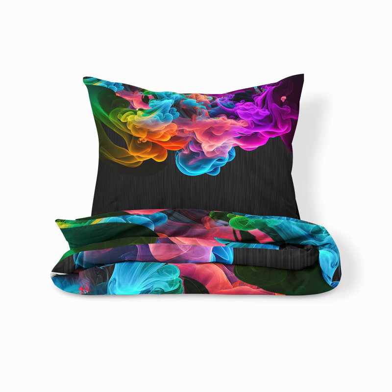 Abstract Duvet Cover, King Duvet Cover + 2 King Shams