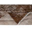 6x8.7 Ft Handmade Carpet with Shabby Elegance Style Design, Brown Area Rug
