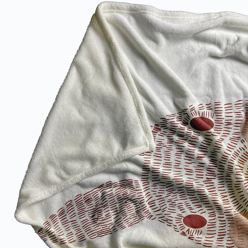  Couverture polaire monochrome, 50 po x 60 po, Rouge