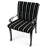 22" x 44" Outdoor Chair Cushion with Ties and Loop-2032780905