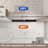 Frameless Shower Door, Clear Tempered Glass, 56-60" W X 76" H, Brushed Nickel Finish-122279807
