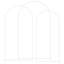 120cm W x 40cm D Steel Arbour-125281569