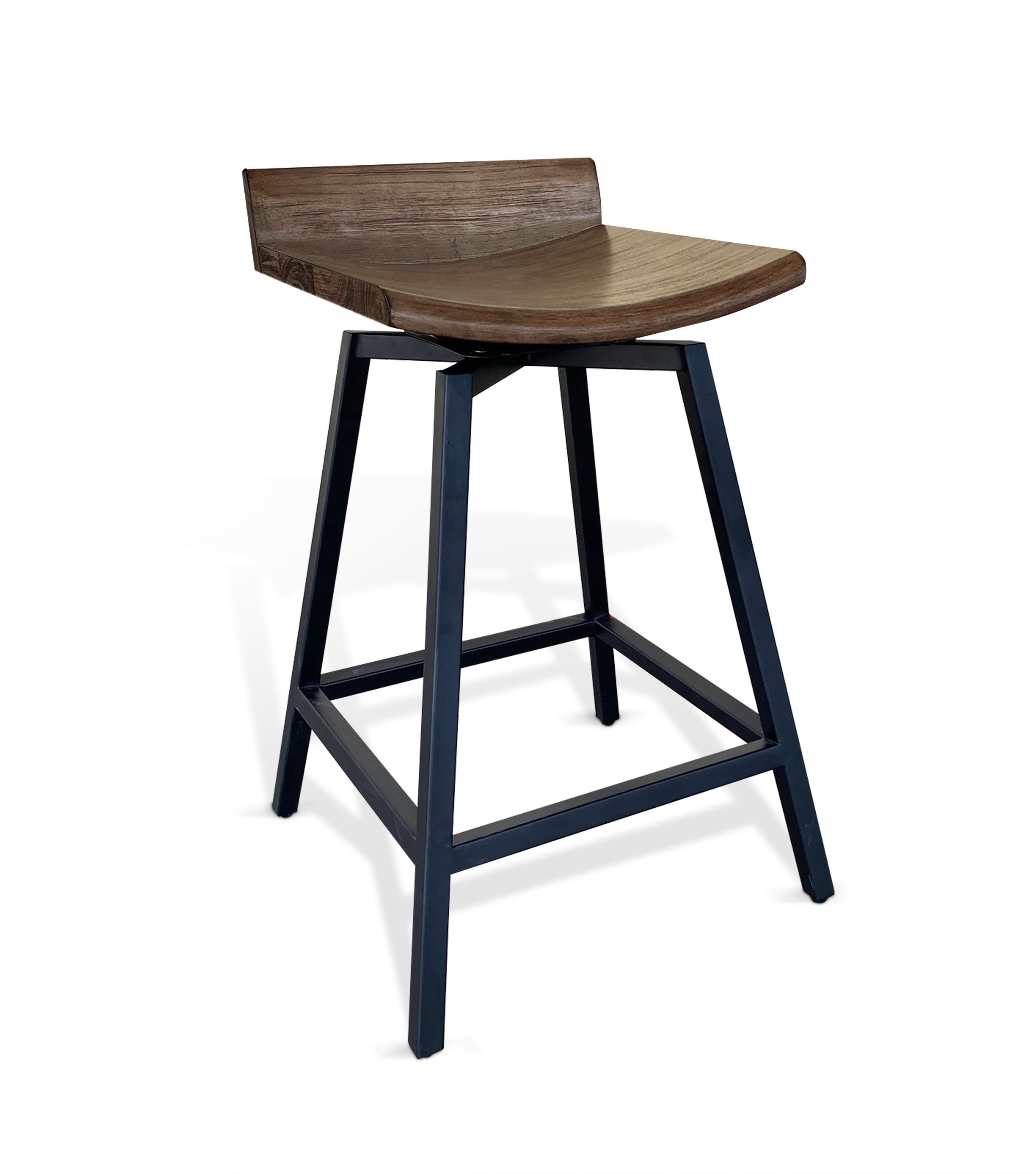 17 Stories Counter Height Wood Swivel Stool | Wayfair