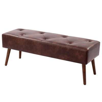 Sveina Faux Leather Upholstered Bench