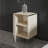 Claryce Modern Nightstand with Push to Open Doors, 15.8 x 23.6 x 13.8 inches | 100% Melamine Coated Particle Board, Wall-Mountable with Numerous Shelves | Stylish Glam Furniture for Bedroom & Living Room-110450504