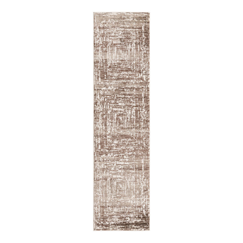 Geometric Indoor Rug, Runner 2' x 8'