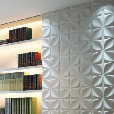 Eagan 50.04cm x 50.04cm Wood Tile in White