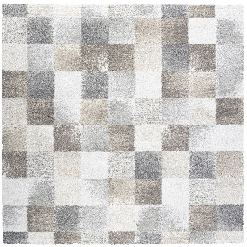 Springer Geometric Area Rug, Square 200cm