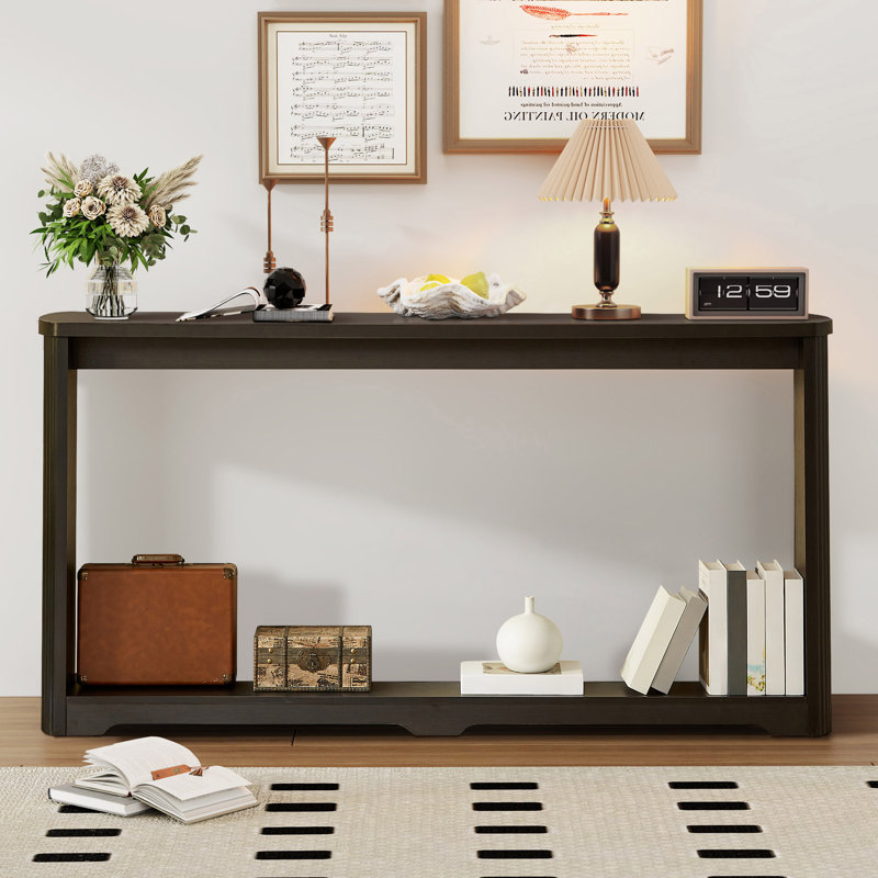 Bahez 70.1'' Long Console Table, Black