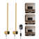 Harrower LED Lights Plug-in Wall Sconces Lighting Fixtures for Atmosphere with Memory Function
