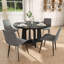 Ensemble de table et de chaises rondes pour salle à manger moderne