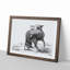 Sketch of a Fox by Jean Bernard - Picture Frame Drawing Print-55619178-55619177