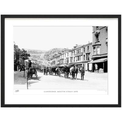 Llandudno, Mostyn Street 1890 - Single Picture Frame Print