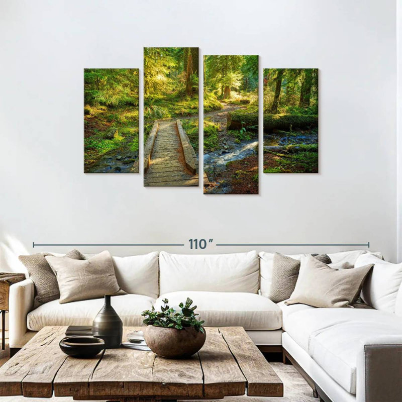 Alvord Olympic Forest Bridge, 48" H x 75" W