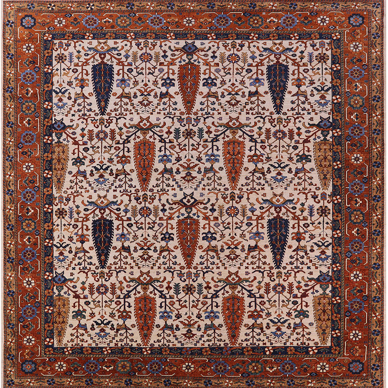 Oriental Indoor Rug, Square 8'