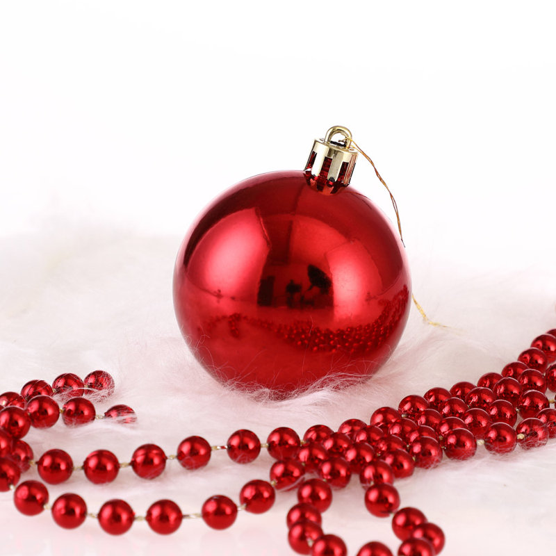 6cm Bauble, Red