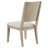 White Washed 5-piece Round Dining Table Set