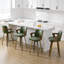 Tabouret de bar et de comptoir pivotant rembourré avec accoudoirs-974876968-1003015840
