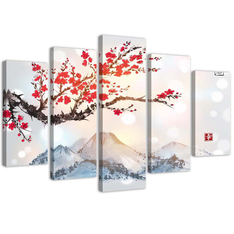Japan Cherry Blossom - Wrapped Canvas Print, 70cm H x 100cm W