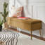 Banc de rangement rembourré en velours Kajana-1744313858