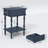 25'' Tall 1- Drawer End Table with Built-in Charging Outlets(set of 2), Minimal Assembly Needed-717546810-712501432